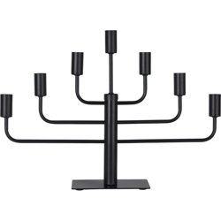 132Â â??Â 06Â a + + to e, LEDÂ â??Â Candelabro a Pix, 7Â luci, metallo, 15Â Watts, Nero, 5.7Â x 4.0Â x 1.0Â cm - Star precio