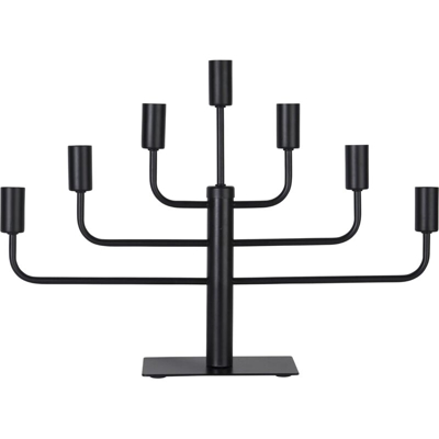 132Â â??Â 06Â a + + to e, LEDÂ â??Â Candelabro a Pix, 7Â luci, metallo, 15Â Watts, Nero, 5.7Â x 4.0Â x 1.0Â cm - Star