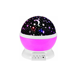 Illuminazione aÂ LED a Stella Rotante con proiettoreÂ Rotazione del Cielo lunare Lampada per Emergenza a Batteria per Bambini - Xhshlid en oferta
