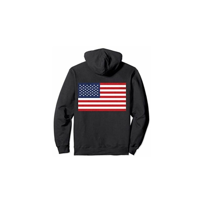 Bandiera Americana - American Flag - Stati Uniti d'America Felpa con Cappuccio