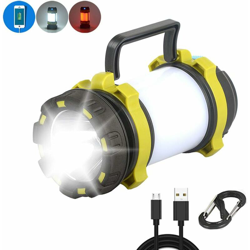 Luce da campeggio, LED Lanterna da campeggio Impermeabile IPX4 Torcia ricaricabile, 3000mAh 3 Modalità di illuminazione per campeggio Bivacco Grotta en oferta