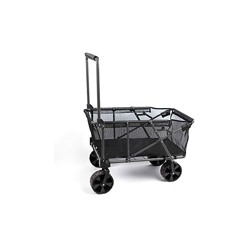 150 lbs. Peso telaio in acciaio compatto pieghevole Utility Wagon Cart Black en oferta
