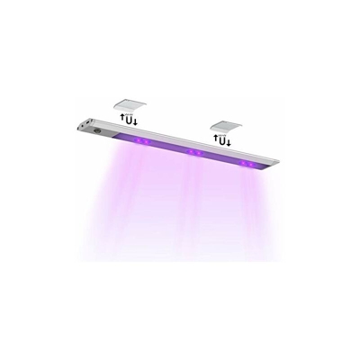 Nrqshte Lampada UV 5000 K LED ricaricabile da incasso con sensore di movimento per camera da letto, bagno, soggiorno, moquette, animali domestici,