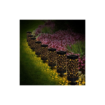 Lampada solare da giardino, 8 pezzi LED lampada solare lampada da giardino pista luci da esterno impermeabile IP65 effetto luce decorazione luce per