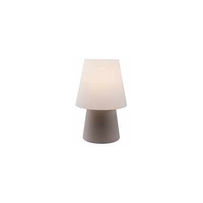 8Seasons 32529Â lampada da esterno, E27, bianco, altezza 60Â cm