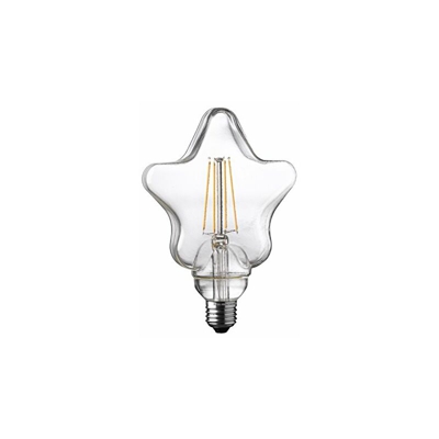 WOFI filamento della lampadina, Vetro, E27, 4Â W, Trasparente, 12.5Â x 12.5Â x 17.5Â cm