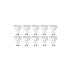 Lampadina LED GU10, 5.5W (equivalenti a 50W), Luce Bianca Calda, Dimmerabile- Pacco da 10, reflector, plastic - Amazon Basics precio