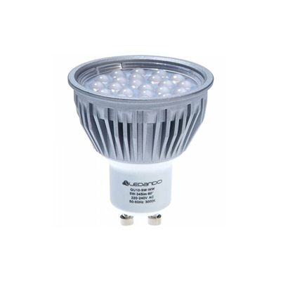 ledandoÂ â??Â FARETTO LED GU10Â 5Â WattÂ â??Â Classe di efficienza energetica A +Â â??Â ricambio per circa 50Â WÂ â??Â 345lmÂ â??Â Bianco caldoÂ â??Â