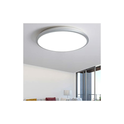 DLLT - Plafoniera moderna a LED, 35 W, dimmerabile, con telecomando, 2800 lm, tre colori (caldo/naturale/freddo), protezione per gli occhi, lampada características
