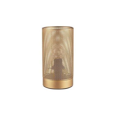 48099 Golden Max. 40W E14 Lampada Mesh Rete Metallica Dorato apparecchio da Tavolo 230V Metallo, Oro - Pauleen