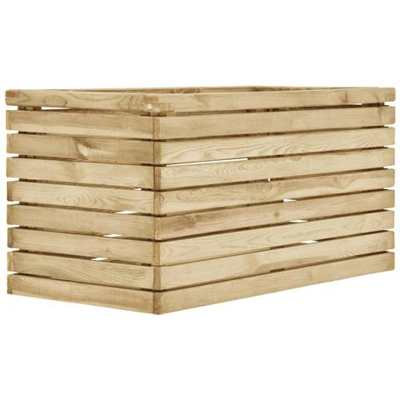 Letto Rialzato 100x50x50 Cm In Legno Di Pino Impregnato