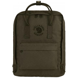 Re-Kånken, Oliva, Poliestere, Front pocket, Cerniera características
