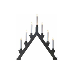 Candelabro da finestra in legno, colore: Bianco/Grigio - Star características