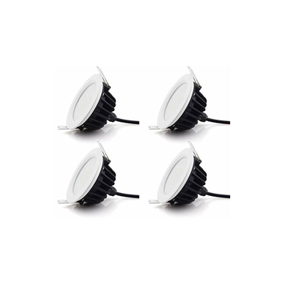 Downlight - Lampada a LED a incasso, impermeabile IP65, per bagno e camera, Bianco freddo, 9W-6000K-4PCS 220.00volts