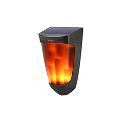 Luce solare da esterno con fiamma saltante, IP65, impermeabile, brillante, automatica di notte, stile retrò, per terrazza, caffè, giardino, en oferta