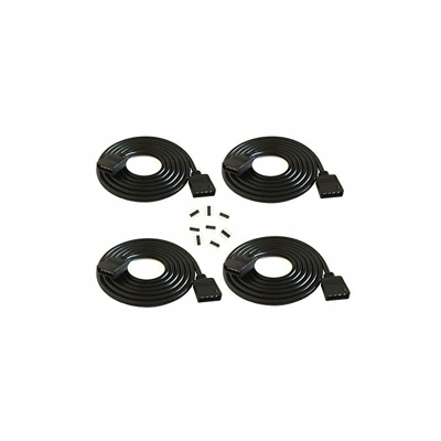 Cavo di prolunga di 1 m per LED RGB 4 pin, cavo quadripolare RGB 5050, 3528 2835, presa a 4 pin maschio x 8, 4 pezzi