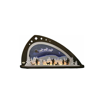 Weigla - Arco luminoso a LED 'Santa Claus' per i Monti Metalliferi