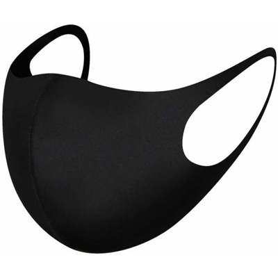 Maschere Bocca Viso Unisex in Cotone Riutilizzabile Anti-Polvere e Inquinamento Confezione da 3 per Ciclismo, Campeggio, Viaggio, Nero, 3 Pezzi