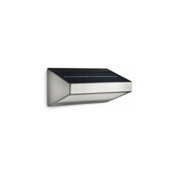 Philips Lighting 178104716 Greenhouse Lampada da Parete a LED per Esterni con Pannello Solare Integrato, Acciaio Inox características