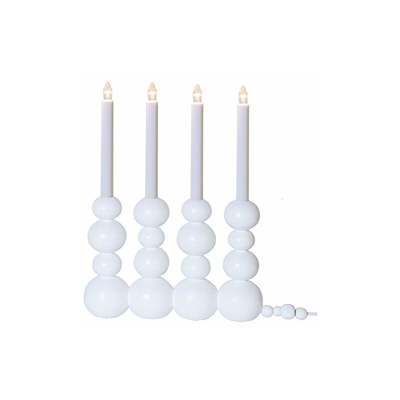 Stella LED Candelieri finestra"Bubbles", 7 caldo LED bianco, Materiale Quercia, scatola a quattro colori, 37 x 28 cm, bianco 214-08