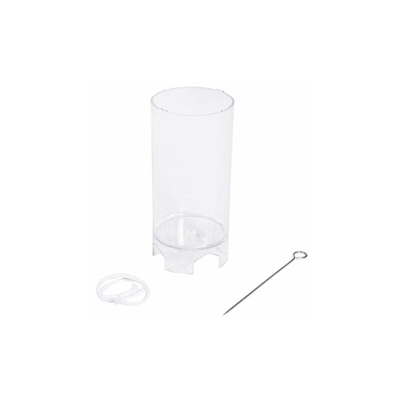 RayherÂ 3117100 Stampo per candela cilindro,10 cm, diametro 5 cm, trasparente, 1 pezzo