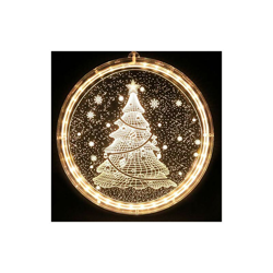 Luci di Natale sospese da appendere, disco 3D in acrilico, luci INS per decorazione della casa, tende da camera da letto, albero di Natale precio