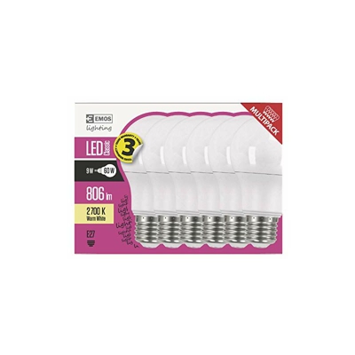 Lampada a LED bianco caldo, 6 pezzi - Emos