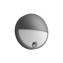 Philips Lighting - Philips Capricorn Lampada LED da Parete, Giardino ed Esterni, con Sensore Di Movimento, 6W, Nero en oferta