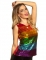 Canottiera arcobaleno per donna