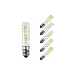 Allesgute - 5 lampadine LED da 7 W, E14, bianco freddo, 6000 K, 600 lm, 60 W, equivalenti a lampadine a incandescenza, AC 230 V, 360°, angolo di características