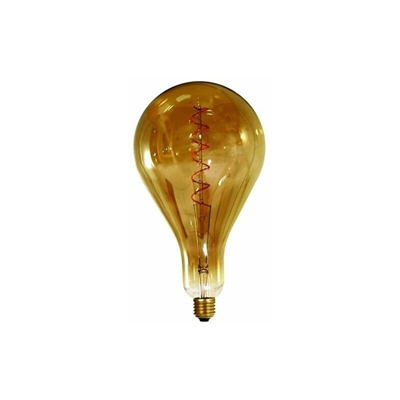 716698-LED - Lampadina grande da 29 cm (290 x 162 mm) a filamento attorcigliato, attacco a vite E27, luce bianca calda, 240 lumen, dimmerabile, 6 W,