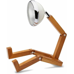 Piffany Mini Mr. Wattson Lampada da Tavolo a LED, Design Elegante e minimale, Lega di Alta qualitÃ a Legno di Frassino - Vintage White características