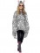 Poncho zebra adulto