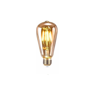 ASANMU - Lampadina LED Edison E27, stile vintage, lampada decorativa retrò, stile Edison, ST64, 4 W, con filamento, luce bianca calda, per ristorante
