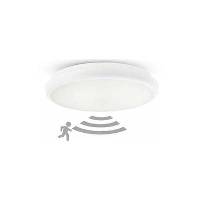 HML 21 HF - Lampada a LED con sensore di movimento a 360°, per interni ed esterni, 21 W, 2000 lm, con sensore di movimento, IP54 I - Huber