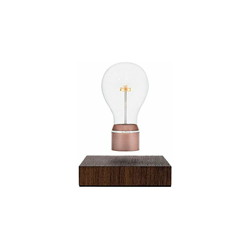 FLYTE Buckminster â?? Lampada di Design con lampadina a LED Fluttuante, Design Unico e Originale, con Base in Noce, Base Lampadina in Rame [Classe características