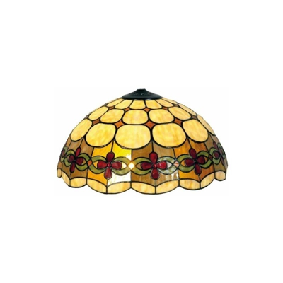 5LL-7807 - Paralume in vetro Art Deco Tiffany, colore: Multicolore Vetro colorato decorativo, realizzato a mano, Ã? 40 cm - Lumilamp