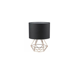 Vintage Mini Tischlampe - DIY Tischleuchte Modern Körbchenstil Stil Kreativer für Schlafzimmer Nachttischlampe Arbeitszimmer Office Schwarz und Rose precio
