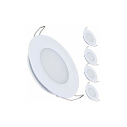 Set di 4 faretti LED da incasso, 12 V, 3 W, per camper, barca, roulotte, auto, completamente in alluminio, 240 lumen, bianco freddo (bianco) - Acegoo características