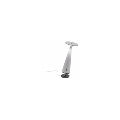 Zafferano Dama Pro Lampada LED Dimmerabile da Tavolo in Alluminio, Base di Ricarica a Contatto, Protezione IP54, Uso Interno/Esterno, H29cm, Plug EU,