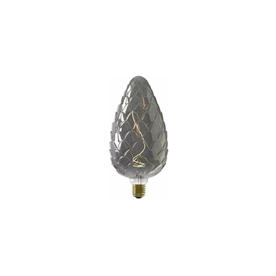 Lampada LED dimmerabile, in vetro, 4 W, colore: Titanio - Calex