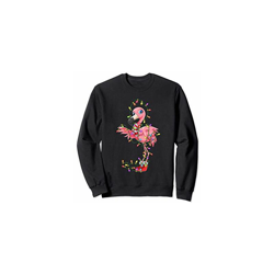 Flamingo Regalo di Natale Flamingo Natale Luci Rosa Carino F Felpa precio