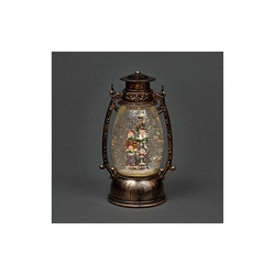 Lanterna musicale a forma di candela con luci LED e LED a batteria, alimentata a energia elettrica, con luce di Natale e neve, ideale come precio