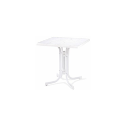 Ess/Dine Tavolo e Relax Marble Bianco, 70Â x 70Â cm - Dajar características