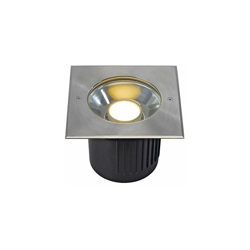 SLV, Faretto LED da incasso a pavimento, forma quadrata, in acciaio Inox, GU10 en oferta