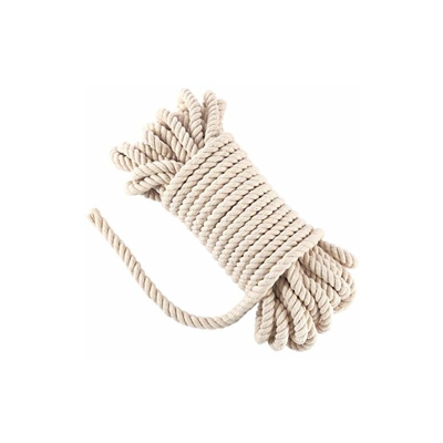 Corda in cotone macramè, 10 mm, resistente, per appendere alla parete, per piante, lavori a maglia, fai da te