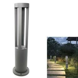 Lampioncino Da Giardino Lampada 12 .w Led Luce Calda Lampione Esterno Grigio Es28 en oferta
