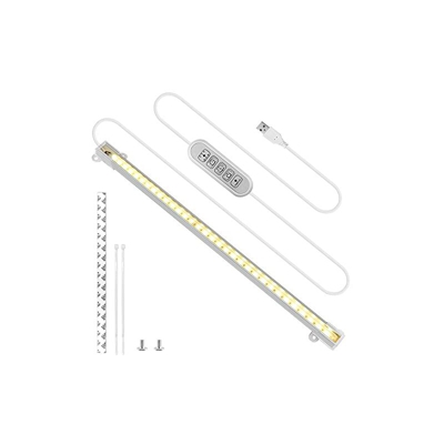 Grow Light 50W Sunlike Full Spectrum 104 LED Grow Lamp - Lampada a doppia testa a collo d'oca con lampadina sostituibile, doppio interruttore per