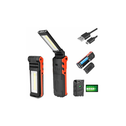 Lampada da Lavoro COB LED, Lampada Tascabile Lampada di ispezione Ricaricabile, Lampada da Lavoro LED Ultra Potente Lampada da Campeggio con Gancio características