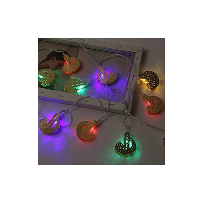 OSALADI Muslim Ramadan - Catena luminosa a LED, in ferro battuto, decorazione per festival, camera da letto, compleanno